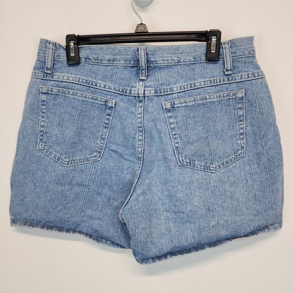 Vintage Riders High Waist Mom Shorts Size 12 30" Light Wash Denim Cotton 90s - Picture 2 of 8